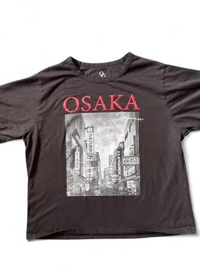 Organic Generation Women's L Black Osaka Japan Streetwear Short Sleeve Tee